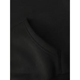 DUMFUCKERY Print Hoodies For Men, Graphic Hoodie With Kangaroo Pocket, Comfy Loose Trendy Hooded Pullover, Mens Clothing For Autumn Winter